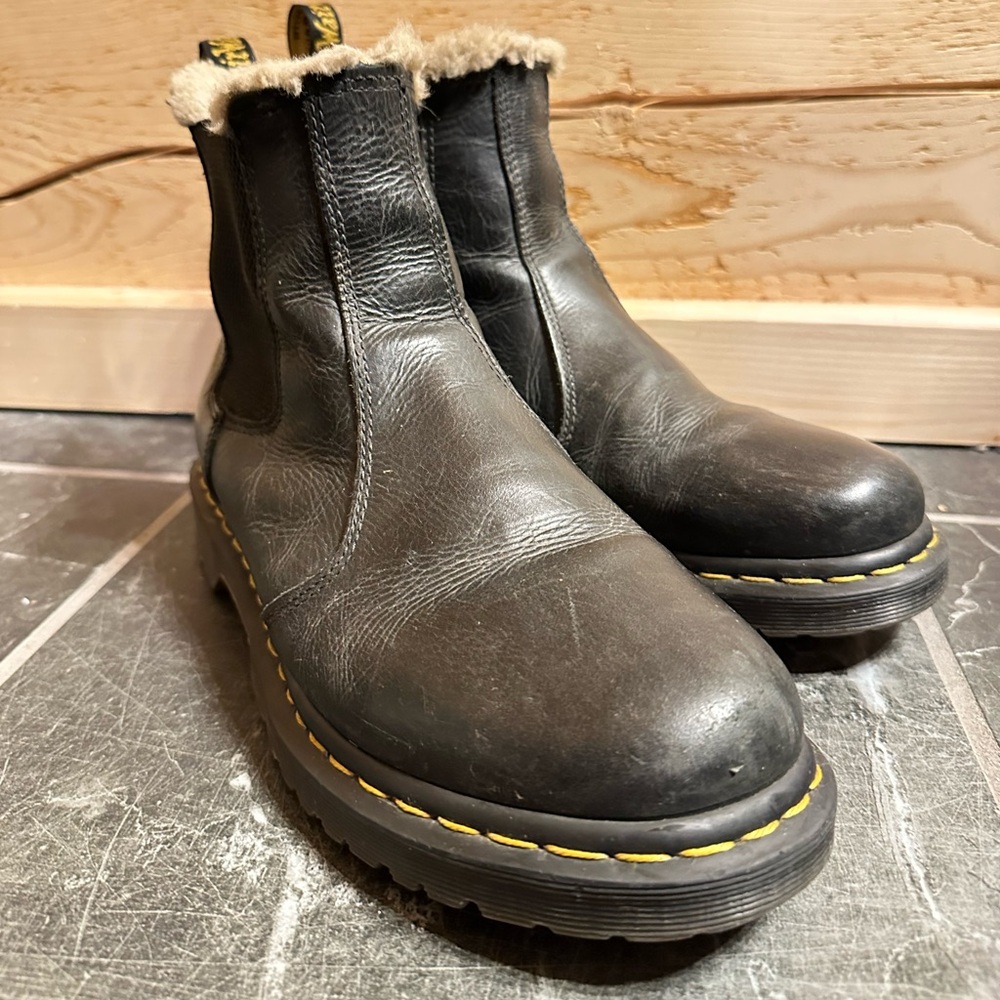Dr. Martens 2976 Lenore- Black Leather Boots